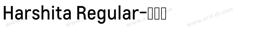 Harshita Regular字体转换